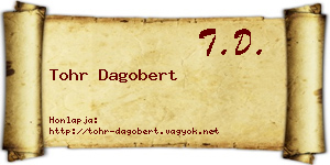Tohr Dagobert névjegykártya